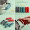 2PCS New Silicone Pan Handle Anti-Ironing Sleeve Anti-Ironing Heat-Resistant Iron Pan Wok Ears Durable Gloves Handle Sleeve