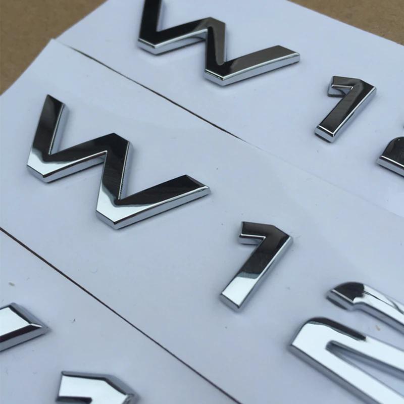 2026 3D ABS W12 Logo Car Rear Trunk Emblem Badge Sticker Accessories For Audi A6 A7 A8 S6 S8 RS6 RS8