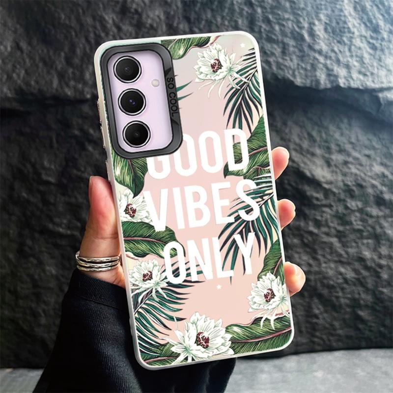 Phone Case For Samsung S24 Ultra S23 Plus S22 S21 S20 FE A55 A54 A53 A35 A34 A32 A25 A24 A15 A14 A13 5G Shockproof Bumper Gradient Aurora Cover