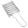 Hot Dog Roller Portable 5 Hot Dog Capacity Stainless Steel Sau Grill Roller with Handle for Outdoor BBQ Camping