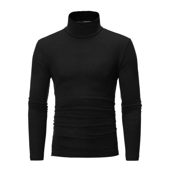 Herren Rollkragenpullover, Langarm-Unterhemd, Slim Fit, lässiges Baselayer-Shirt für Arbeit, Büro, Freizeit