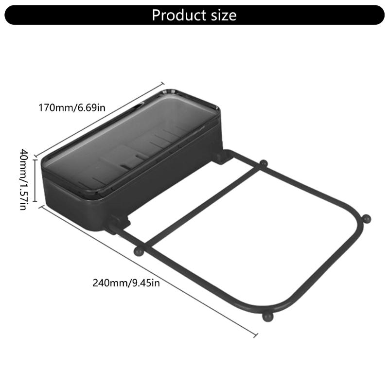 Stylish Foldable Suction Cup Waste Rack Convenient for Kitchen Sink Efficiently Filters Food Debris With 50 Mesh Bags