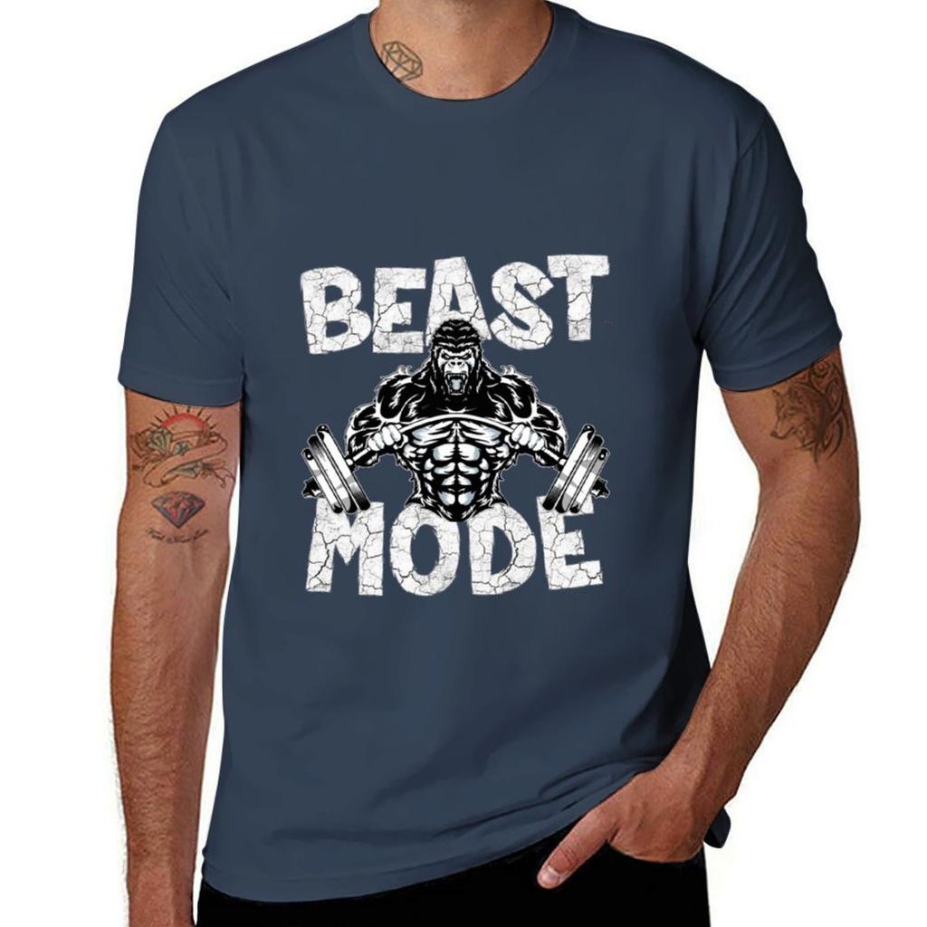 Beast Mode Gym Workouts clothes Gorilla Bending Barbell By Gymbodybuilders TShirt Summer Holiday TShirt