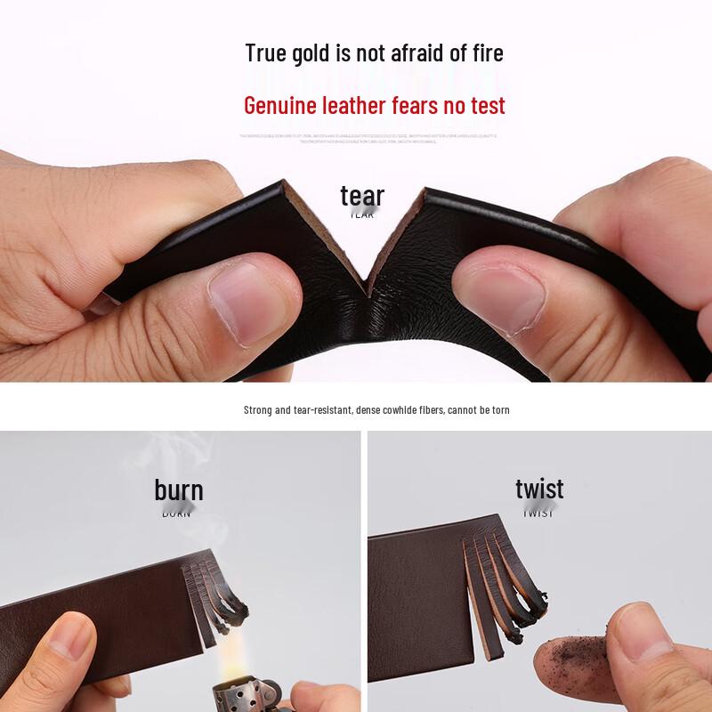 Nu Dang Jia Men's First-Layer Cowhide Automatic Buckle Belt