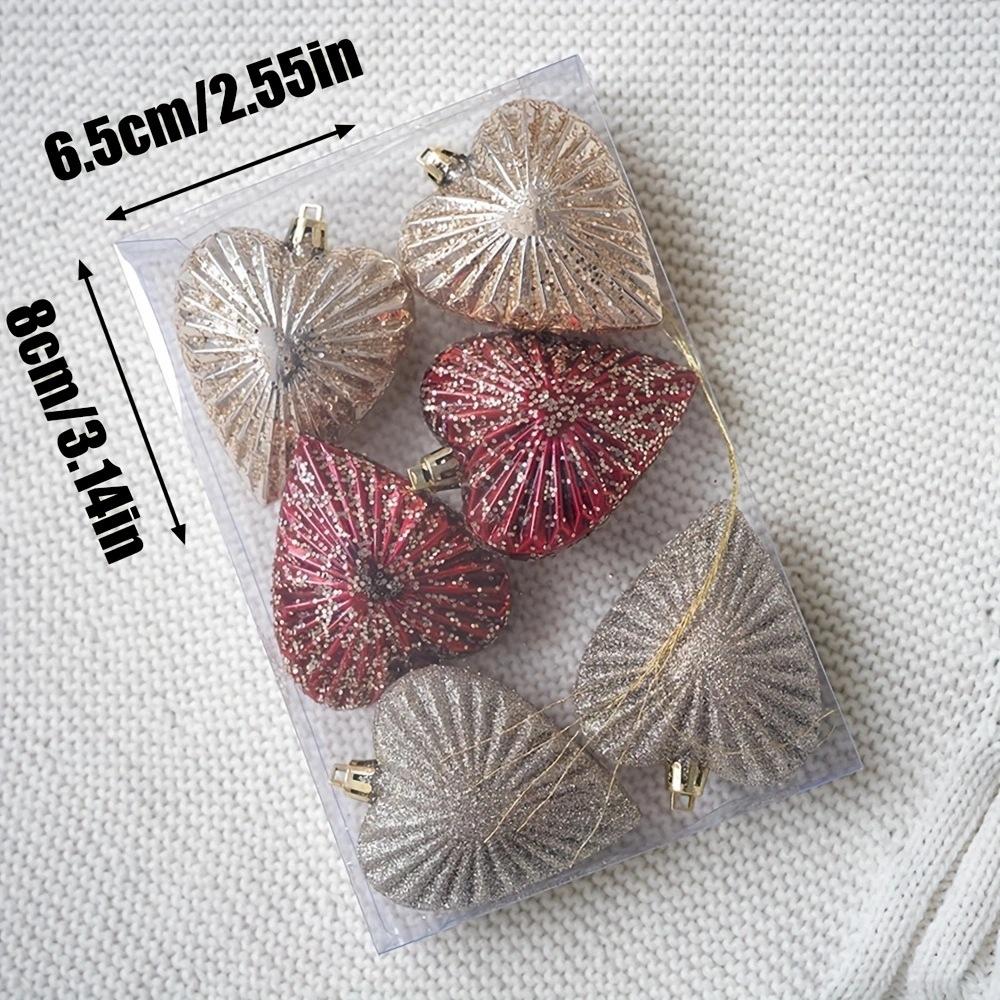 Christmas Tree Pendant, Cake Design, Heart-shaped Decoration, Handmade DIY Pendant, Holiday Decoration, Pendant, Plastic Ball Set