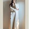 Loose Medium and Long Woolen Coat Autumn and Winter New Velvet Small Coat Women