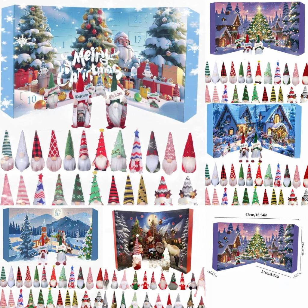 Christmas Gnome Advent Calendar Plush Toy With Educational Features For Kids And Gift Giving
