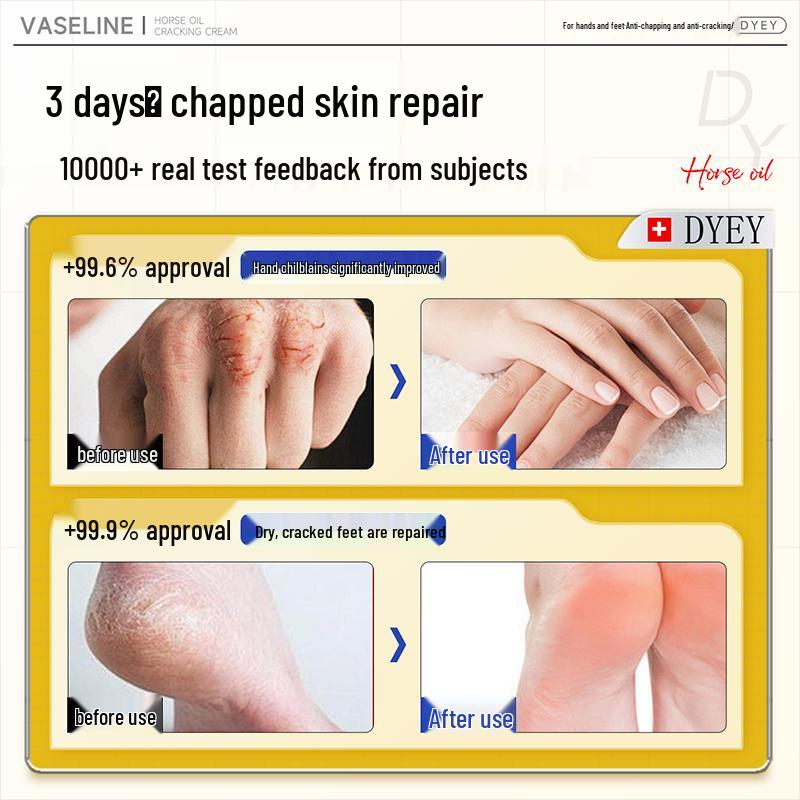 Dyey Vaseline Horse Oil Cracked Skin Repair Patches