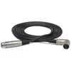 Hosa Straight XLR Female to Right Angle XLR Male Audio Cable XRR-115 4.5m
