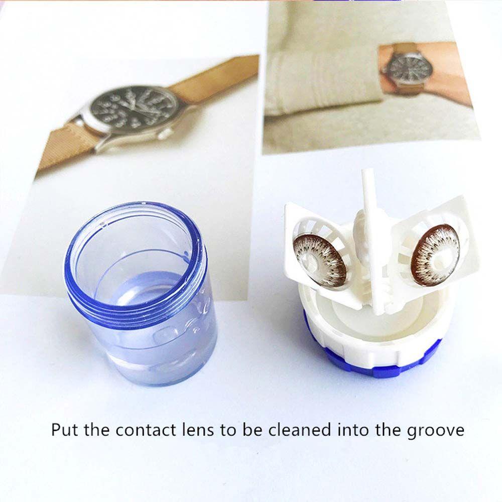 Candy Color Contact Lens Washer Clean Cleaning Device Contact Lenses Case Contact Lens Cleaner