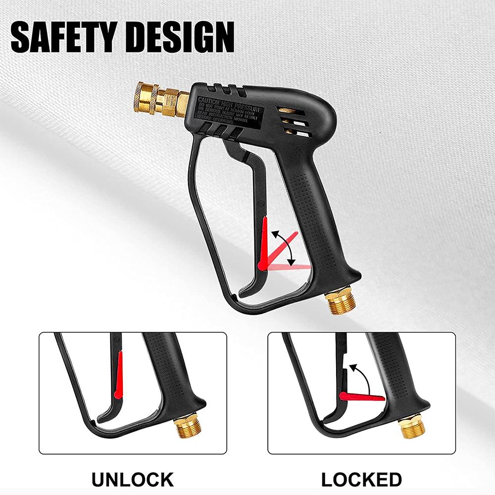 Pistola de lavagem de alta pressão para lavagem de carros WaterGun para mangueira de limpeza de carros Conector para Parkside Karcher Nilfisk Bicos de conexão rápida