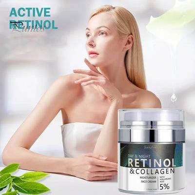 50ML Face Cream Retinol Anti-aging Face Moisturizer Anti Wrinkle Collagen Vitamin E Night Cream Revitalizing Quick Absorption No Irritation Face