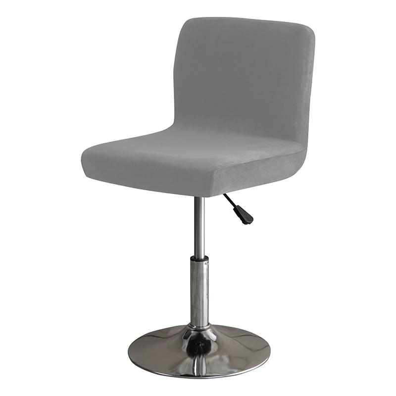 Solid Colors Bar Chair Cover Stretch For Bar Stool Short Back Dining Room Spandex Elastic Slipcover For Chairs Banquet Wedding