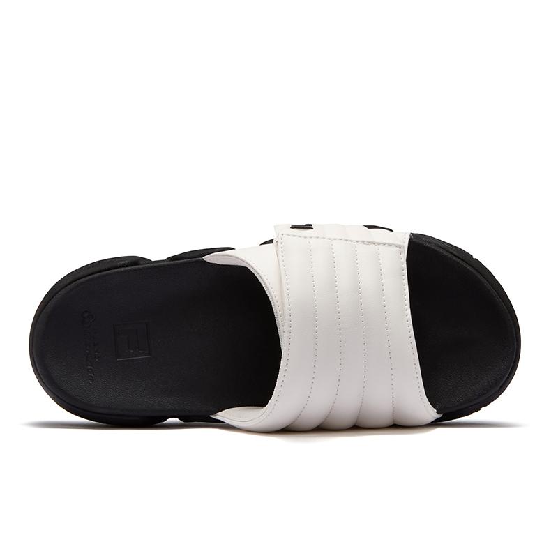 Fila Fusion Buster Slipper Comfortable Soft Slide Sandals Women Footwear White Black T12W521805F-SB