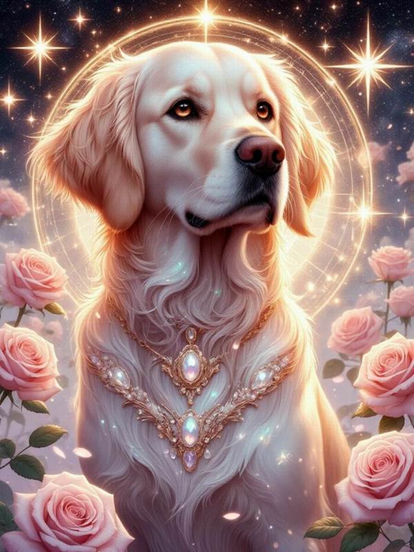 Cute Dog Flower Diamond Painting New Collection 2026 Pet Animals Diy Full Square Round Drill Rhinestone Embroidery Mosaic Cross Stitch Kits
