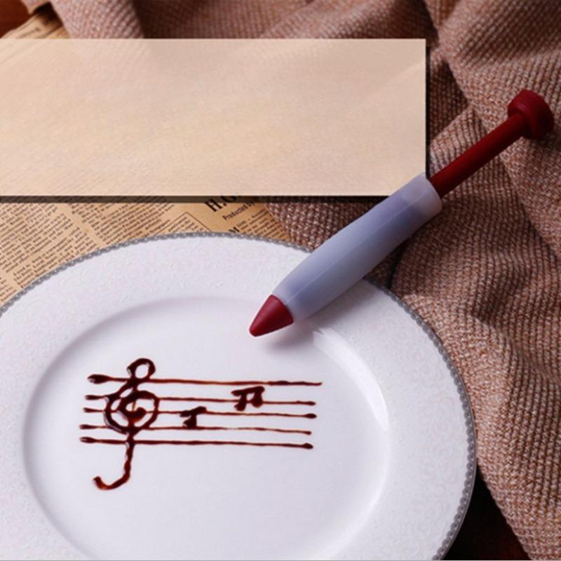Silicone Pastry Pen Decorating Gun: Reusable Tool for Chocolate Jam  Essential Baking Accessory for Home Bakers Pastry Shops