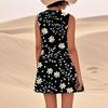 Print Dresses For Women Loose Beach Vacation Casual Sleeveless Sundresses With Pockets Tank Dress