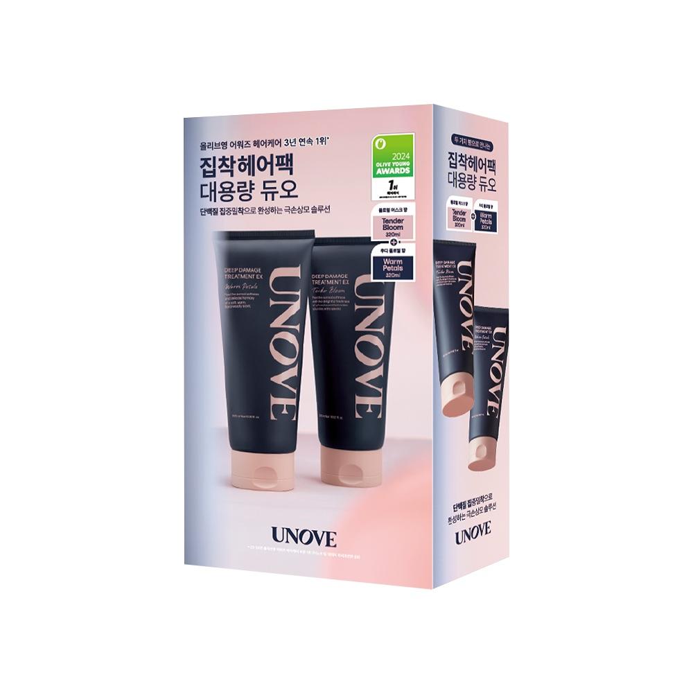 UNOVE Deep Damage Hair Treatment EX Intensive Repair Hair Treatment Set 320 ml + 320 ml (Select Option)