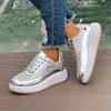 Women's Casual Sports Shoes Autumn New Round Head Front Strap Thick Sole Anti-slip Wear-resistant Low-top Shoes