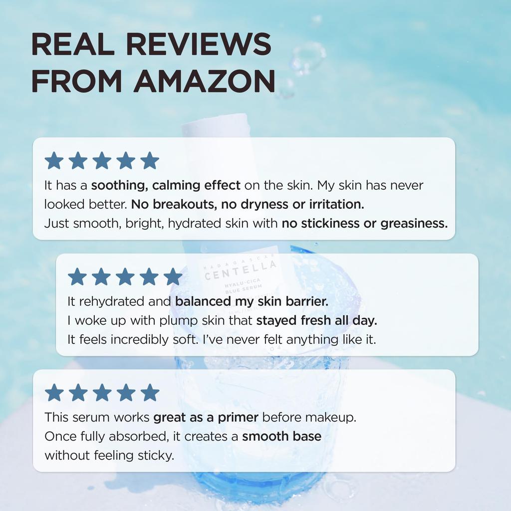 SKIN1004 Hyalu-Cica Blue Serum 50ml / Hyalu-Cica Blue Serum 50ml / Moisturizing and Soothing Serum