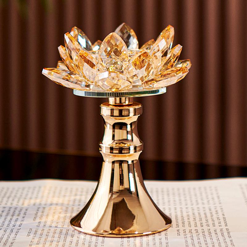1 Stück Kerzenständer Jubiläum Kerzenhalter Festival Lotusform Tischplatte Heimdeko Wohnzimmer Kerzenständer Elegant