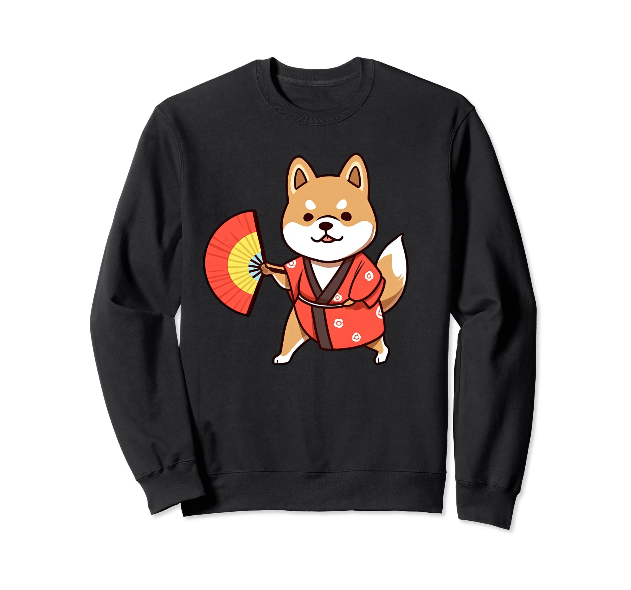 

Shiba Inu Yukata Funny Dog Summer Festival Sweatshirt чёрный
