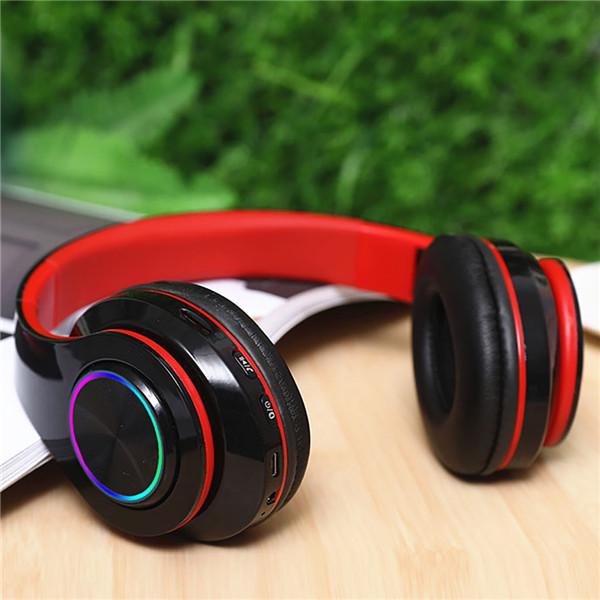 Bluetooth Wireless Headset Led Stereo Foldable