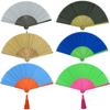 Nishikawa Shouroku Shoten Folding with Fan Gray Fan, Summer, Case, Two-Color, Women's, byCOLOR, Craft,
