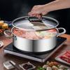 32cm 304 Stainless Steel Divided Hot Pot