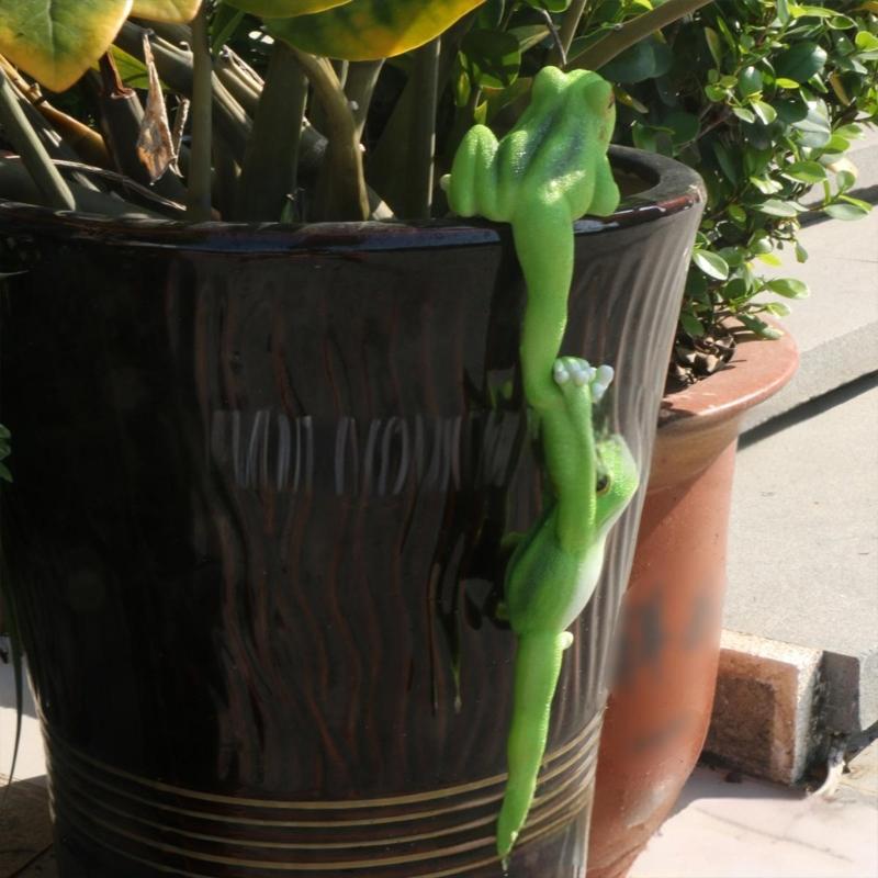 Funny Frogs Figurine Planter Hangers Hanging Flowerpots Ornaments Resins Animal Statues Home and Garden Decoration Gift