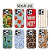 Luxury and Colorful Flowers Phone Case for iPhone 17 16 15 14 13 12 11 Air Pro Max Plus Luxury Double-layer Back Cover