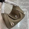 Borsa da Medico Originale in Vera Pelle Piena con Texture Borsa Morbida Strutturata da Donna a Tracolla o da Mano
