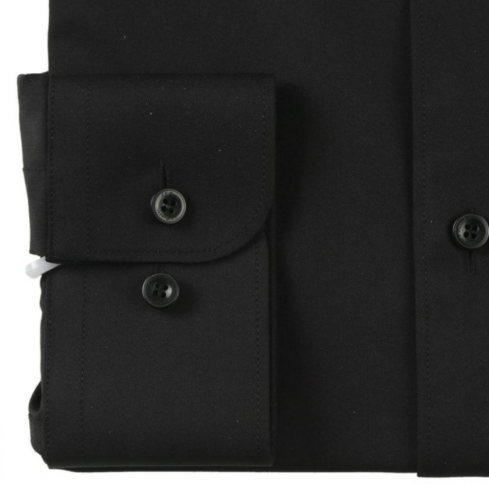 S.t. Dupont Slim Fit Stretch Long Sleeve Shirt Black Se5sm21ls311sbk