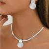 2-Piece Set: New Arrival Elegant Necklace & Stud Earrings Set for Women – A Stylish, High-End Gift and Accessory