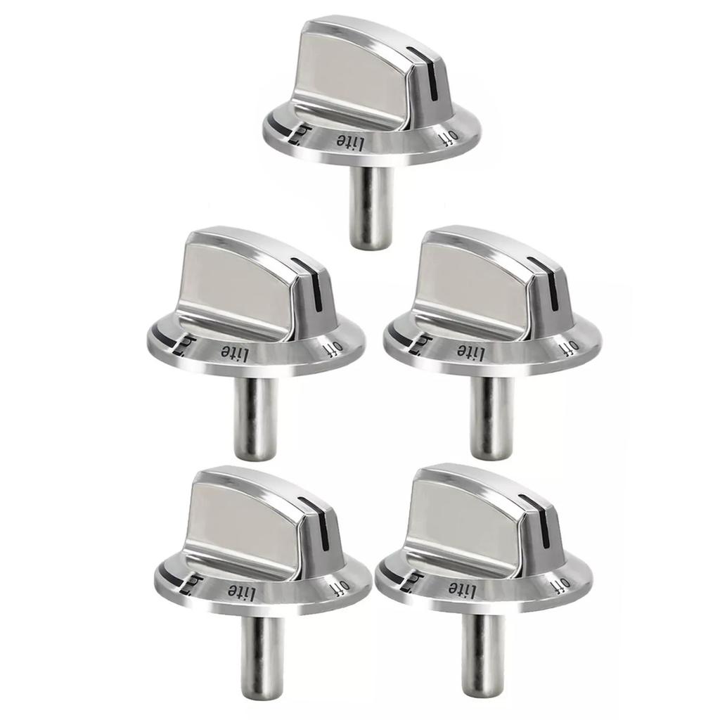 5Pcs/Set Gas Stove Rotary Switch Control Knobs Replacement Parts For Frigidaire Oven Gas Range Accessories 5304504839, AP6997304
