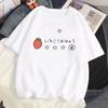 2024 Strawberry Girl Short Sleeved T Shirt Summer Women White Loose T-shirts Harajuku Kawaii Female Tops Y2k Clothes