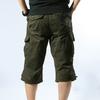 Herren Locker sitzende Shorts mit mehreren Taschen, Outdoor Casual Cropped Pants