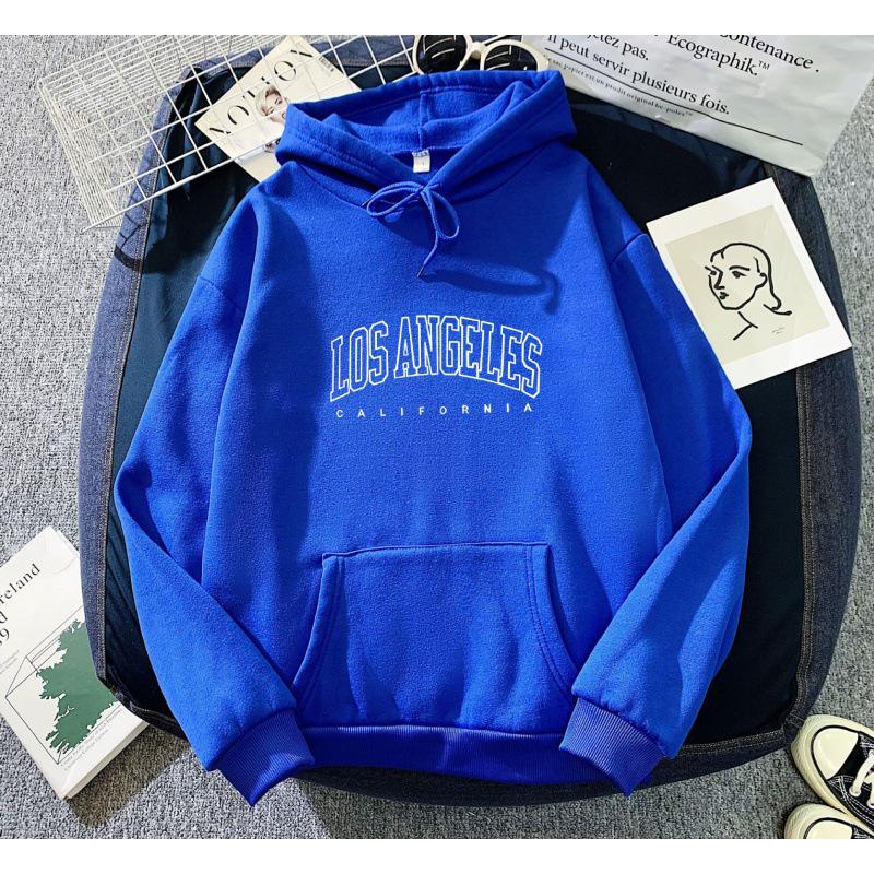 Autumn-Winter Women's Hooded Pullover Sweatshirt, European & American Style, Printed, Plus Size, Loose Fit, Thin Velvet, Trendy Ins.