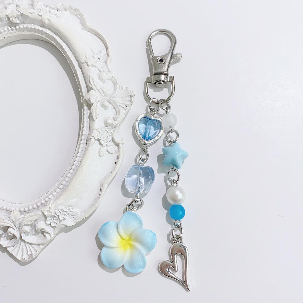Backpack Pendant Portable Beaded Keychain Heart Star Keychain Delicate Cute Key Chain For Handbags Diy Jewelry Backpacks