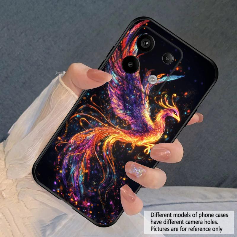 Cartoon Phoenix For Redmi Note 10 11 Note12S 12 13 14 Pro Plus 5G 14S 4G 13ProPlus 9S 9 P ro 13C 14C silicone soft phone case
