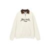 Fila American Vintage Sweatshirt Autumn Letter Print Loose Polo Neck Pullover Unisex Sweatshirt White F11U339201FIV