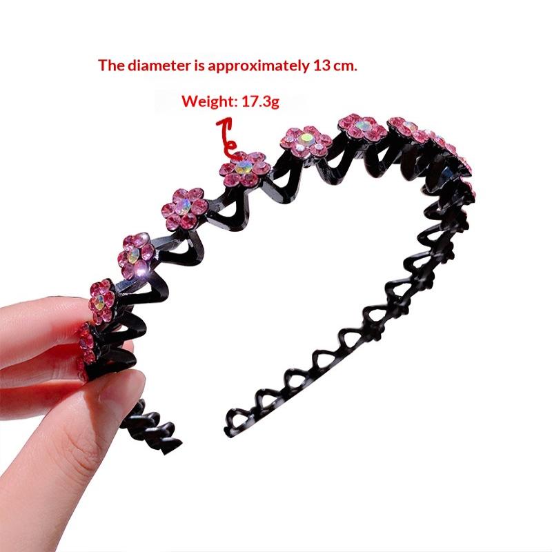 Fashion Pearl Non-Slip Rhinestone Hairbands Elastic Flower Child Hair Hoop Bands Headband Bezel Girls Hair Accessories