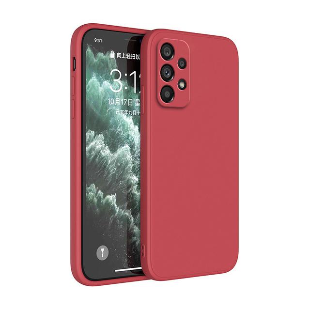 Basic Phone Case for Samsung Galaxy A70 A71 A55 A32 A42 A52 A21S A72 A13 A23 A33 A31 A53 A54 A73 5G Soft Liquid Silicone  Cover