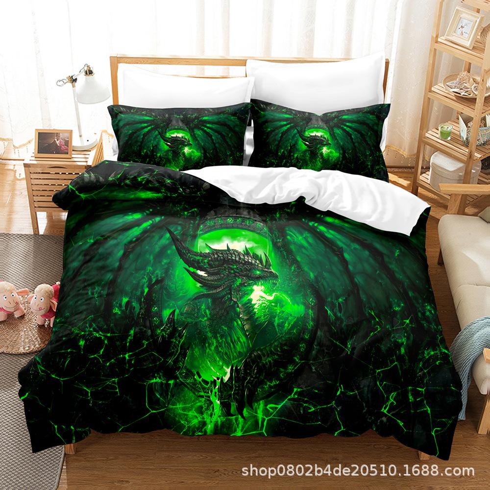 Fashion Technology Printing, 3D Digital Printing, Bedding, Duvet Covers, Pillowcases, Three-piece Sets