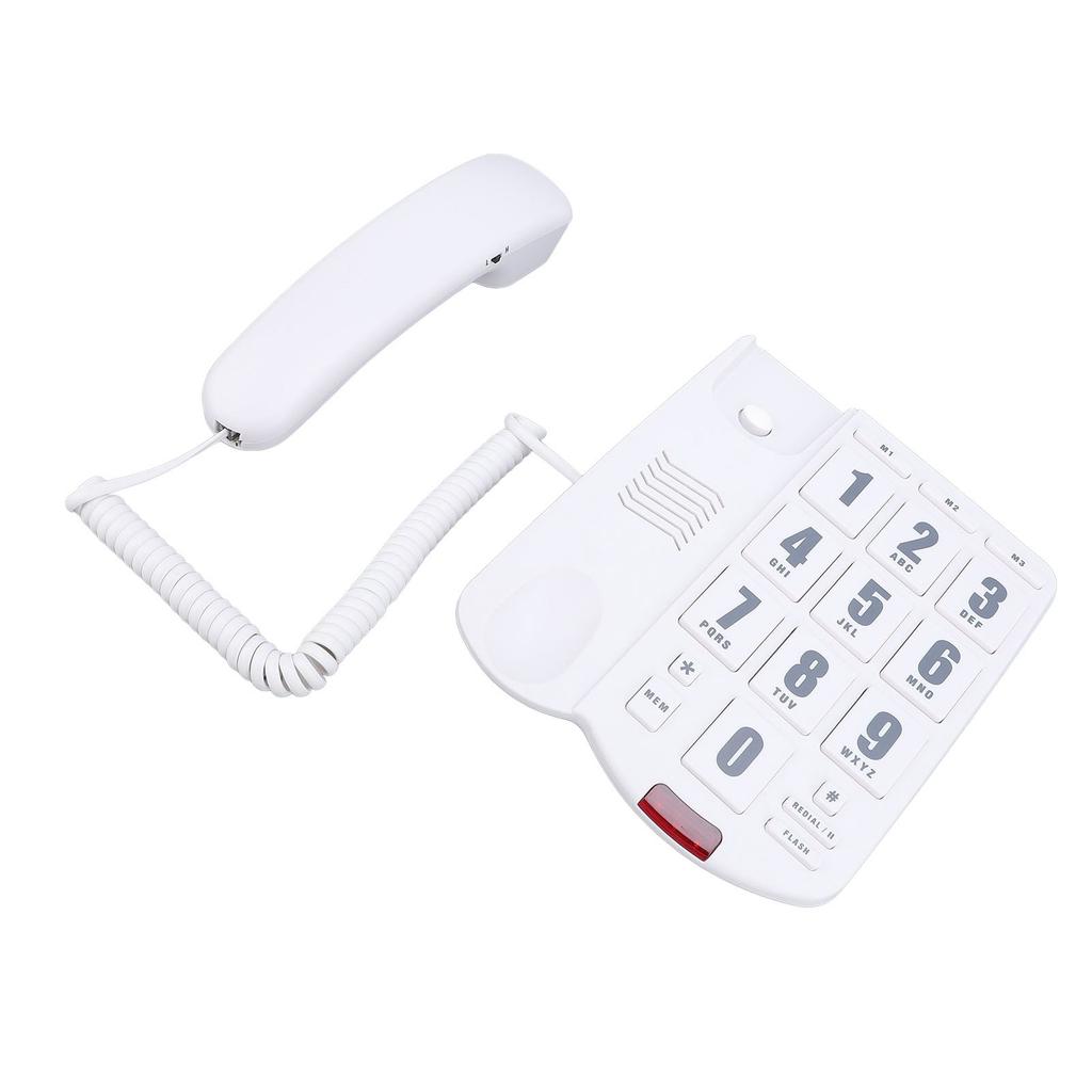 Corded Home Phone Big Button Quick   Volume   Wall Mountable Telephone for Seniors