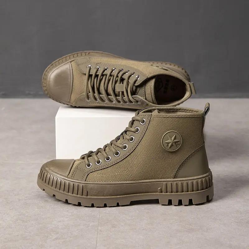 Scarpe da Uomo Trendy Stivali da Uomo Taglio Alto Calzature in Tela Offerte Originali Prezzo Basso Comode Casual Taglia 44 In Promozione Nuovo