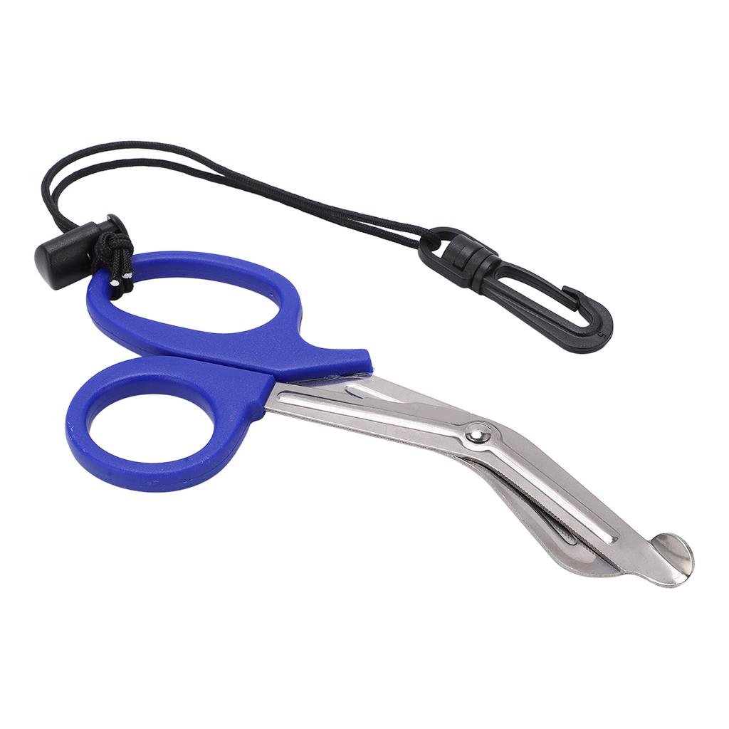 Dive Shears Safety Scuba Diving Scissors Stainless Steel Scuba Diver Shears with Lanyard and