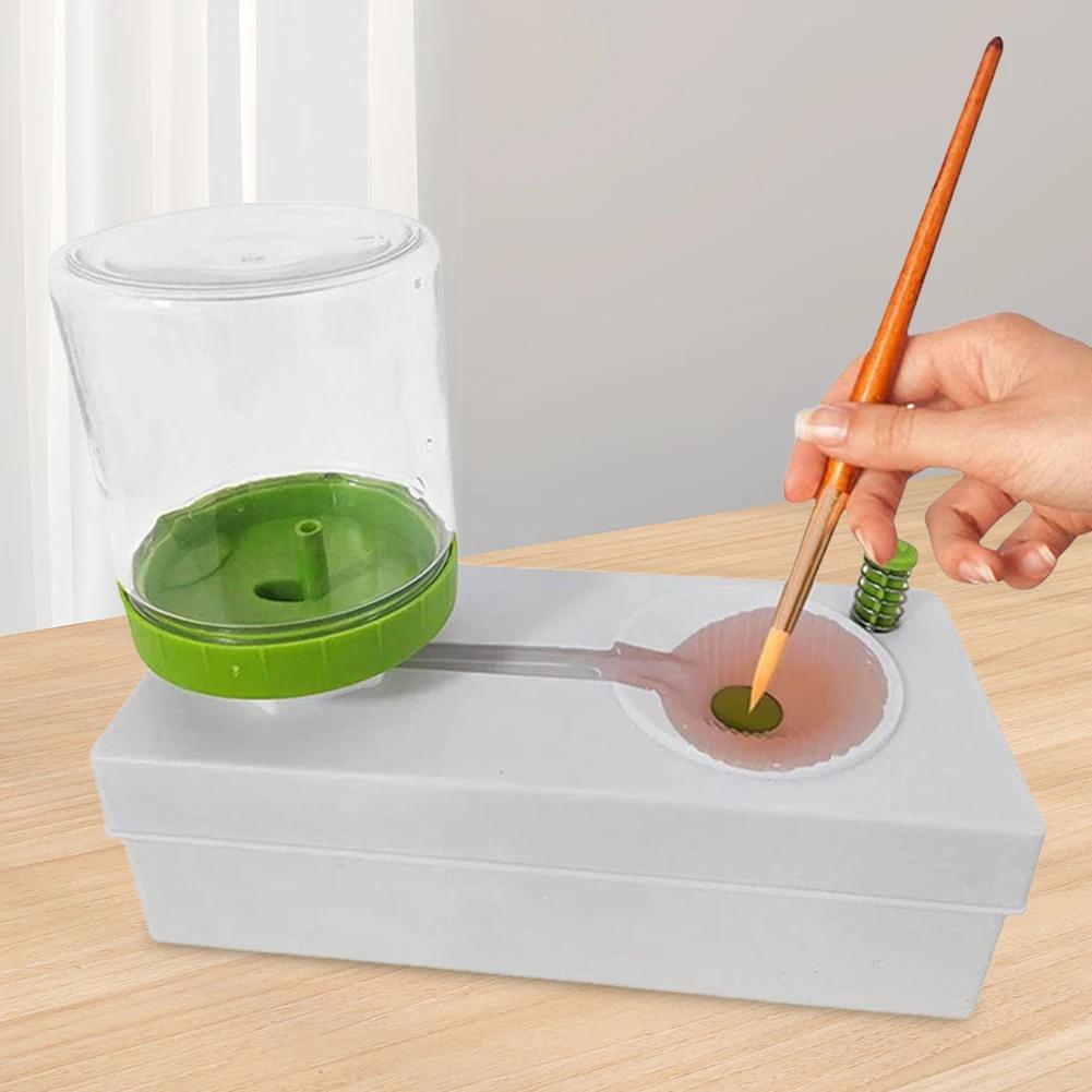 Automatic Water Circulation Paint Brush Cleaning Machine Brush Painting Rinsing Cup Art Tools Cleaning Bucket Pen Washer