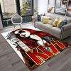 Tappeto Retro KISS Rock Band per Casa Soggiorno Camera da Letto Sala Giochi Divano Cucina Zerbino Decorazione, Tappeto per Bambini Antiscivolo Tappetino da Pavimento