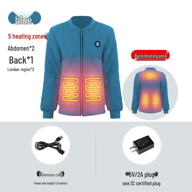 

Smart Heated Cotton Jacket with Carbon Fiber for Winter Travel Protection 4XL (135-150 jin)